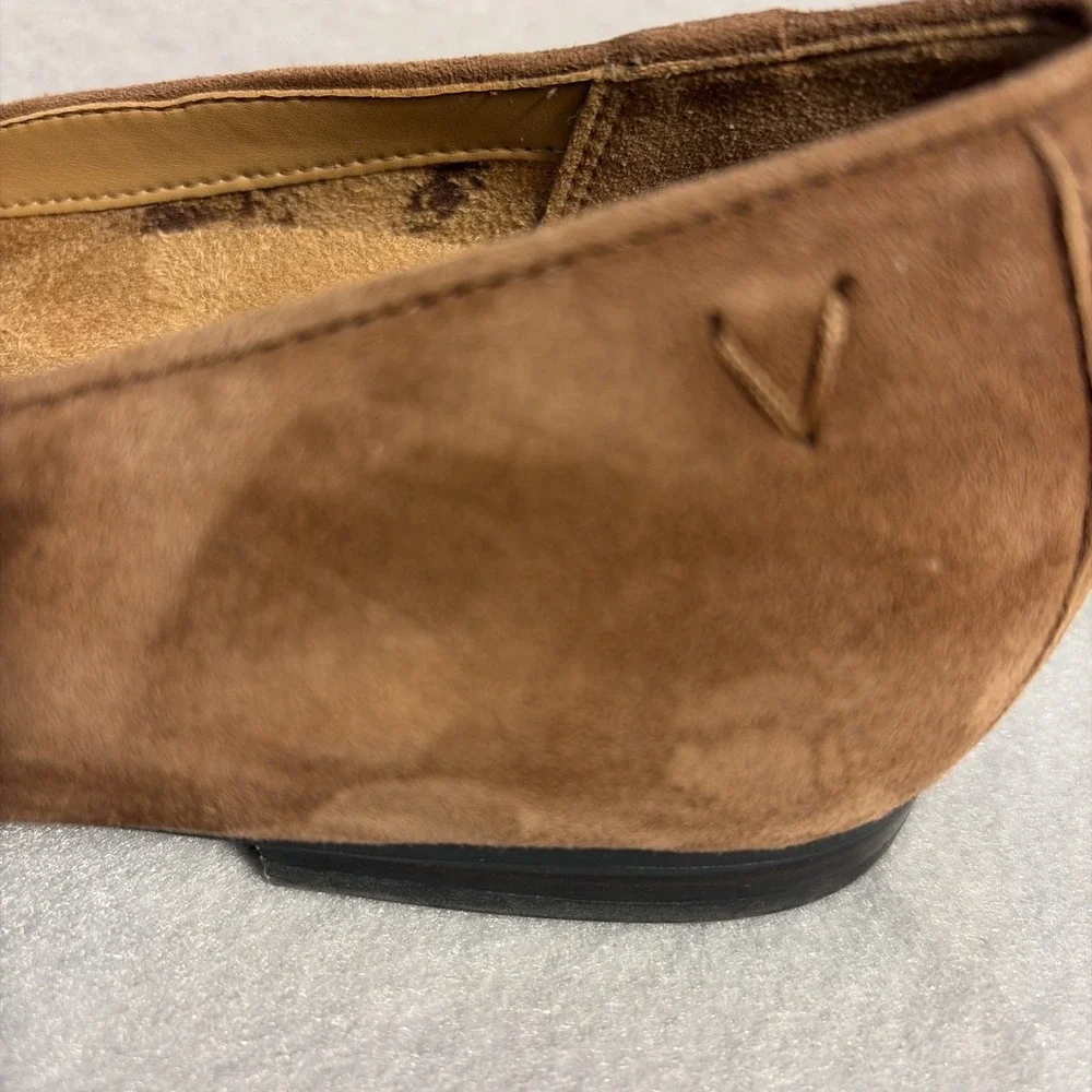 Vionic Women's Willa Suede Slip On Loafer Tan Size 8 Quiet Luxury